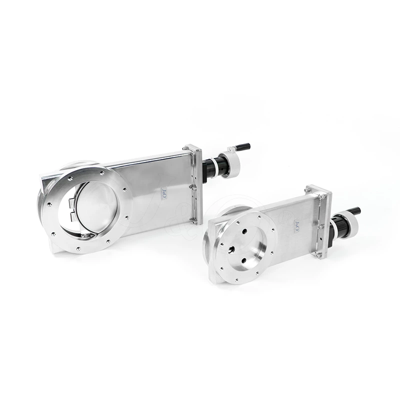 Stainless Steel UHV Ball groove mechanism ISO Flange Manual High Vacuum Gate Valve