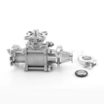 Stainless Steel Manual 3PC KF Vaccum Ball Valve with ISO5211 Pad