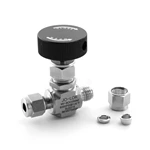 Stainless Steel Needle Valve with Double Ferrule Tube Fittings ends