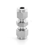 Stainless Steel Double Ferrule Straight-through Fittings Equal Union