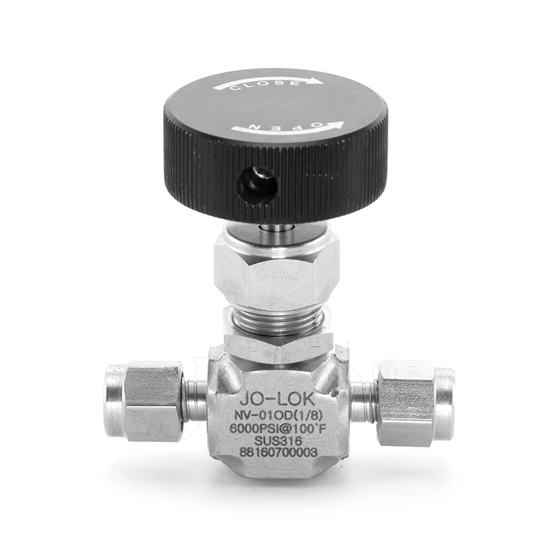 Stainless Steel Needle Valve with Double Ferrule Tube Fittings ends