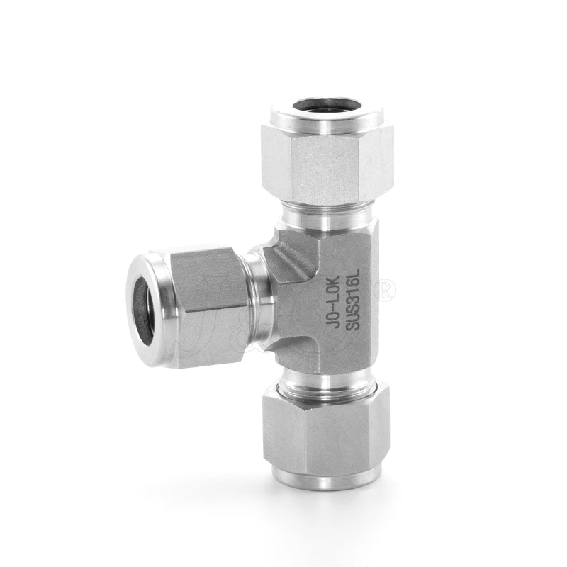 Stainless Steel Compression Fitting Equal Tee