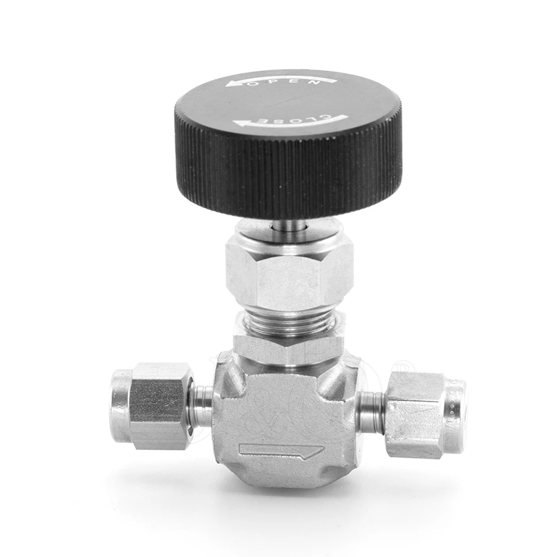 Stainless Steel Needle Valve with Double Ferrule Tube Fittings ends