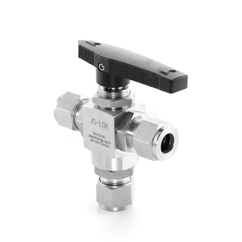Stainless Steel 3-way Instrumentation Ball Valve