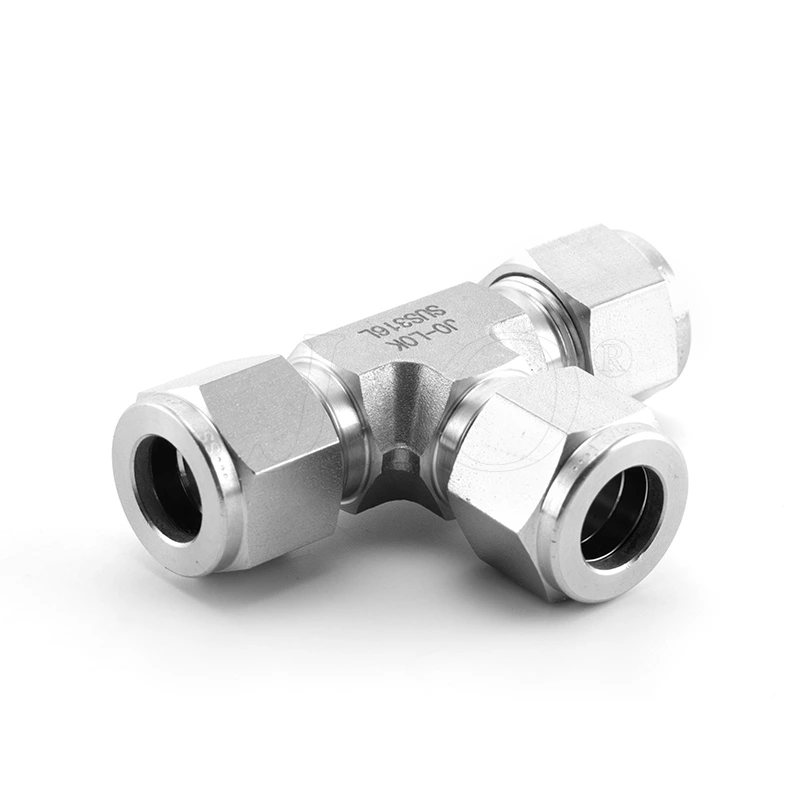Stainless Steel Compression Fitting Equal Tee
