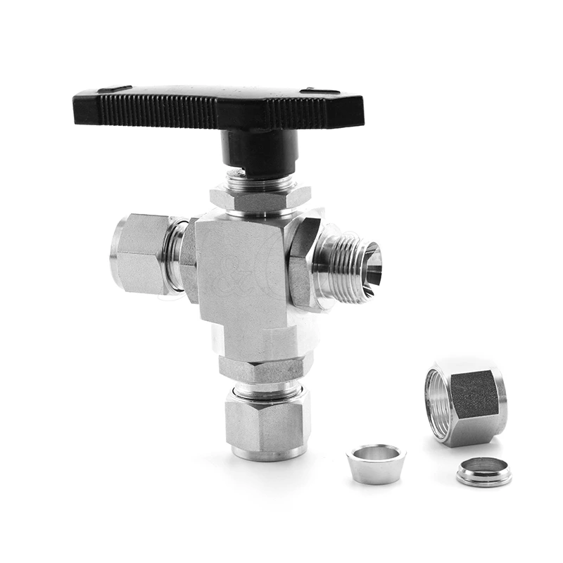 Stainless Steel 3-way Instrumentation Ball Valve