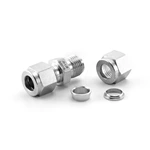Stainless Steel Double Ferrule Straight-through Fittings Equal Union