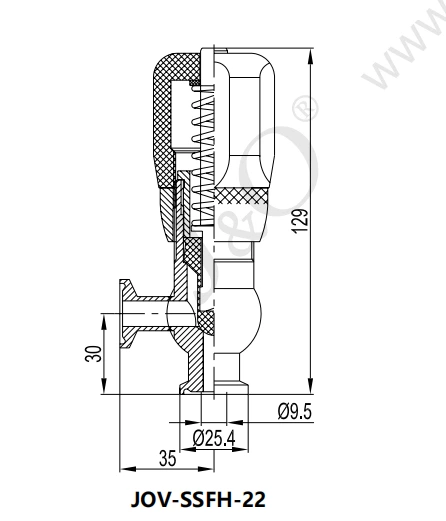 Sanitary Stainless Steel Manual Aseptic Safety Valve