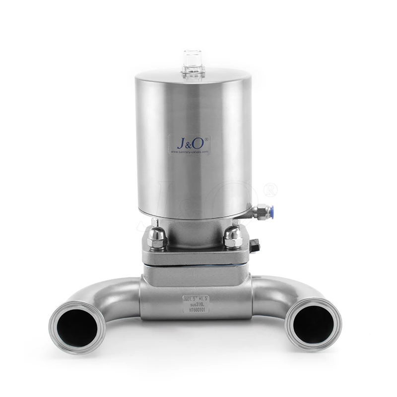 Sanitary Stainless Steel Pneumatic U Type Clamp Diaphragm Valve