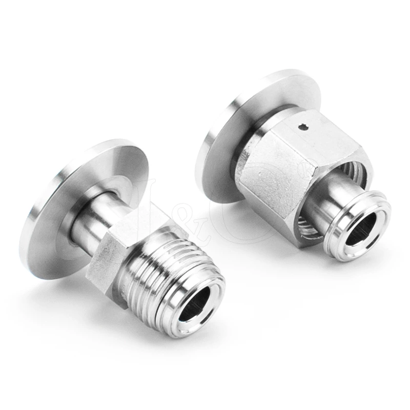 Stainless Steel  Vacuum Male Female KF-VCR Adapter