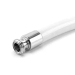 Sanitary Food Grade Flexible Male Thread Hose Tail Coupling Hose with Reticulated Silicone Reinforced Steel Wire Hose
