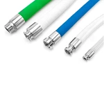 Food Grade Pharmaceutical Tri-Clamp Thread Coupling Tail Reinforced Seel Wire Flexible Hose