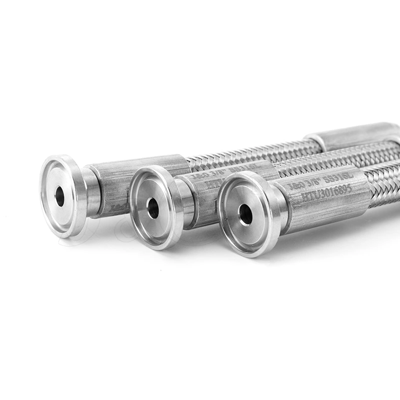 Sanitary Food Grade Stainless Steel Braided Bellow Metal Flexible Hose