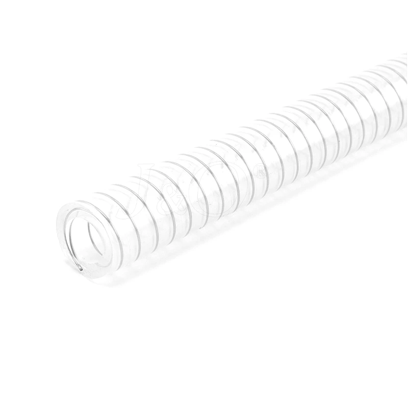 Sanitary Ferrule Clamp Coupling Hose with Food Grade Transparent Silicone Steel Wire Hose