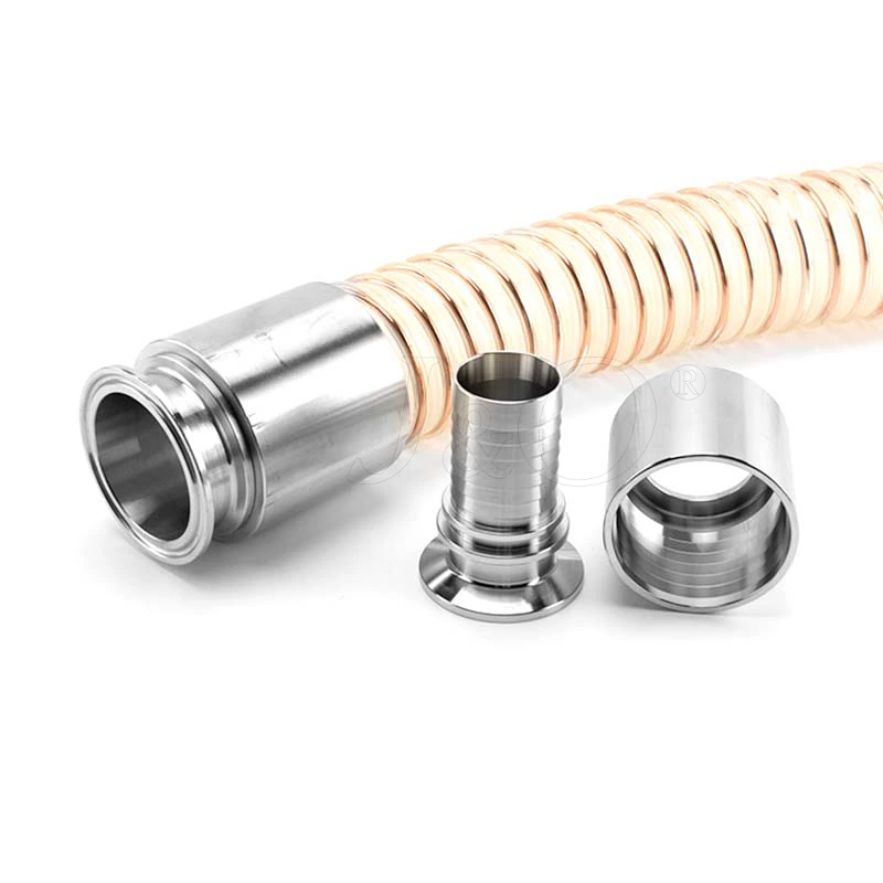 Sanitary Food Grade Tri-Clamp Coupling Hose Tail For Powder Transportation