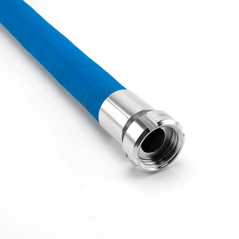 Sanitary Flexible Joint Thread Hose Tail Coupling with Food Grade Reinforced Steel Wire EPDM Rubber Hose