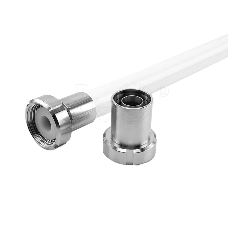 Pharmacy Food Grade Coupling Hose Tail PTFE Lined Flexible Hose