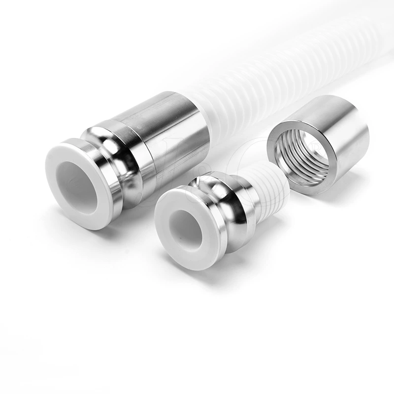 Hygienic Pharmacy Food Grade Tri-Clamp PTFE Lined Flexible with PTFE Hose