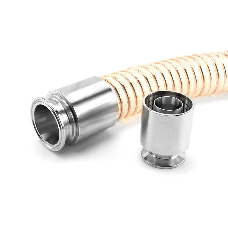 Sanitary Food Grade Tri-Clamp Coupling Hose Tail For Powder Transportation