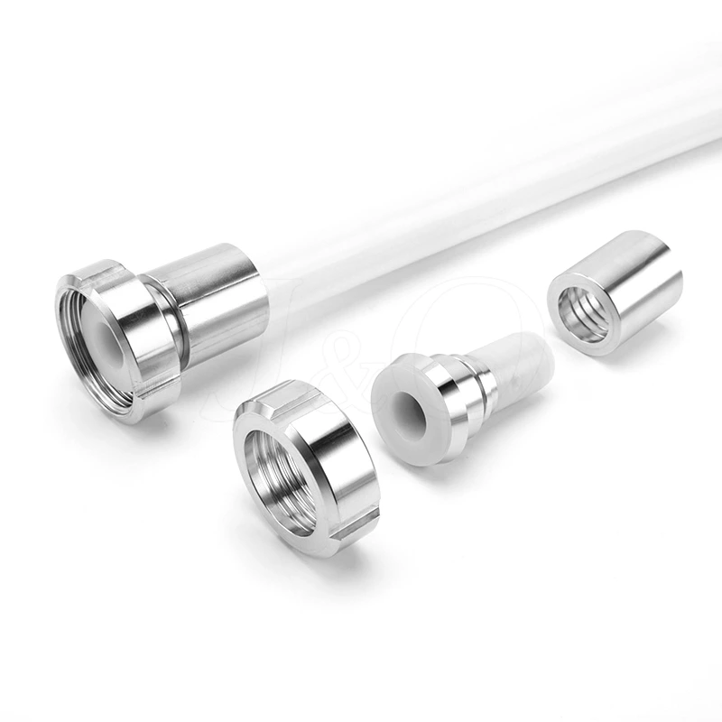 Sanitary Pharmaceutical Flexible Joint Thread Hose Tail Coupling Hose with Reticulated Silicone Reinforced Steel Wire Hose