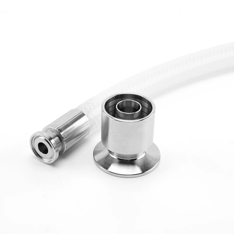 Sanitary Tri-Clamp Coupling Hose with Food Grade Reticulated Silicone Tube