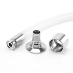 Sanitary Tri-Clamp Coupling Hose with Food Grade Reticulated Silicone Tube