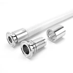 Sanitary Pharmaceutical Tri-Clamp Flexible Coupling Hose with Reticulated Silicone Reinforced Steel Wire Hose