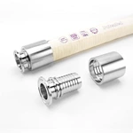 Sanitary Tri-Clamp Flexible Coupling Hose Tail with Food Grade Reinforced Steel Wire Teflon Flexible Hose