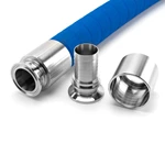 Sanitary Tri-Clamp Flexible Coupling Hose Tail with Foodflex EPDM Food Grade Reinforced Steel Wire EPDM Rubber Hose