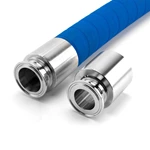 Sanitary Tri-Clamp Flexible Coupling Hose Tail with Foodflex EPDM Food Grade Reinforced Steel Wire EPDM Rubber Hose