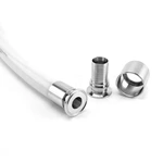 Sanitary Pharmaceutical Tri-Clamp Flexible Coupling Hose with Reticulated Silicone Reinforced Steel Wire Hose