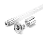 Sanitary Ferrule Clamp Coupling Hose with Food Grade Transparent Silicone Steel Wire Hose