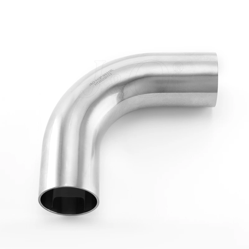 3A Sanitary Stainless Steel 90 Degree Welded Long Elbow
