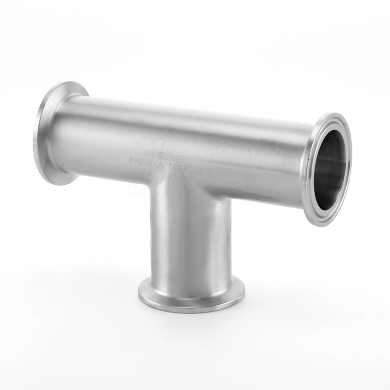 Hygienic DIN SMS 3A AS BS ISO Stainless Steel Sanitary Tri Clamp Equal Tee