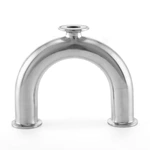 Stainless Steel Sanitary Tri-Clamp End U Type Tee