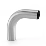 Sanitary Stainless Steel Tube Fittings Hygienic 3A SMS DIN AS BS ISO Long Elbow With Straight End