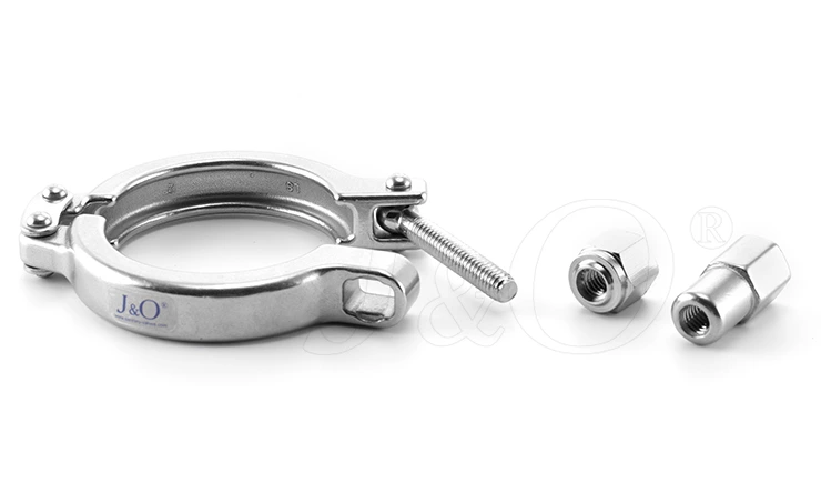 Sanitary Stainless Steel SS304 SS316 13EU Safety Type Double Pin Tri Clamp