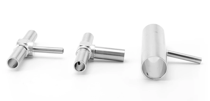 Electropolishing Stainless Steel Instrument Semiconductor Weld Fittings Tee
