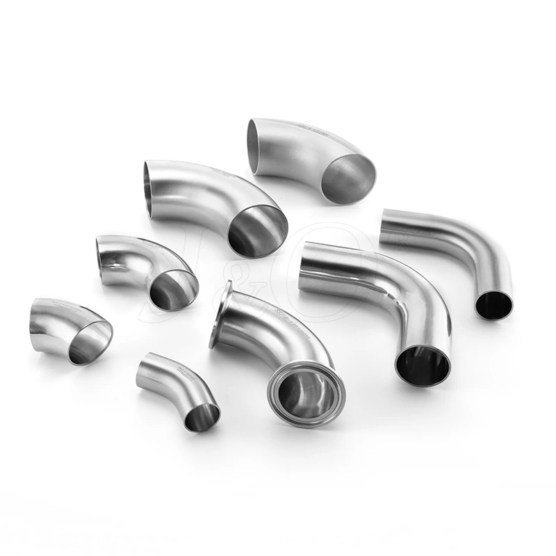 Sanitary Hygienic Food Grade Stainless Steel SMS DIN 3A BS AS ISO Butt-weld TrI Clamp Elbow