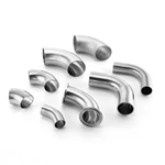Sanitary Hygienic Food Grade Stainless Steel SMS DIN 3A BS AS ISO Butt-weld TrI Clamp Elbow