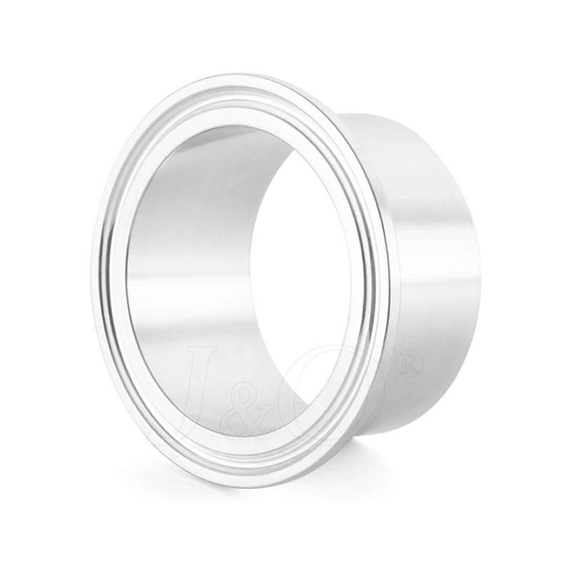 Sanitary Stainless Steel 3A SMS DIN BS AS ISO 14MMP 21.5MM Length Tri-Clamp Ferrule