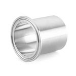 Sanitary Stainless Steel 3A SMS DIN BS AS ISO 14AMP 28.6MM Length Tri-Clamp Ferrule
