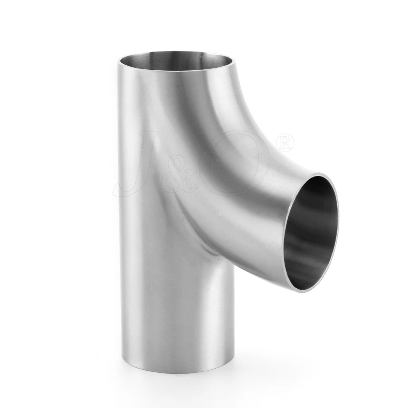 Hygienic Stainless Steel Food Grade 3A SMS DIN AS BS ISO Sanitary Y Type Butt Weld Tee
