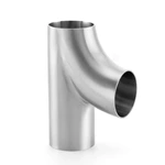 Hygienic Stainless Steel Food Grade 3A SMS DIN AS BS ISO Sanitary Y Type Butt Weld Tee