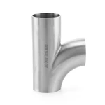 Hygienic Stainless Steel Food Grade 3A SMS DIN AS BS ISO Sanitary Y Type Butt Weld Tee