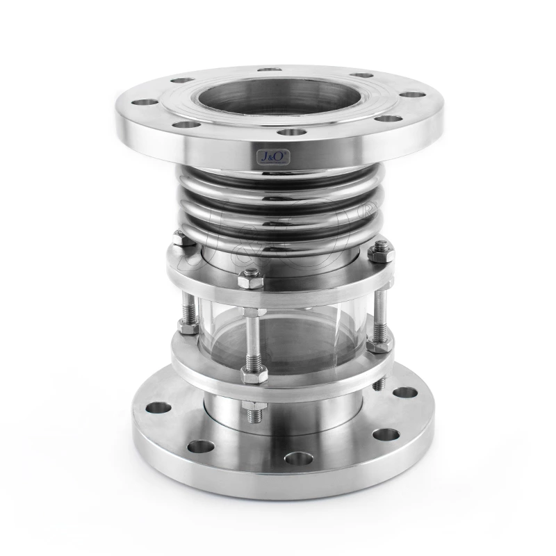 Stainless Steel Bellows Metal Hose Expansion Joint Flange Flexible Sight Glass Compensator
