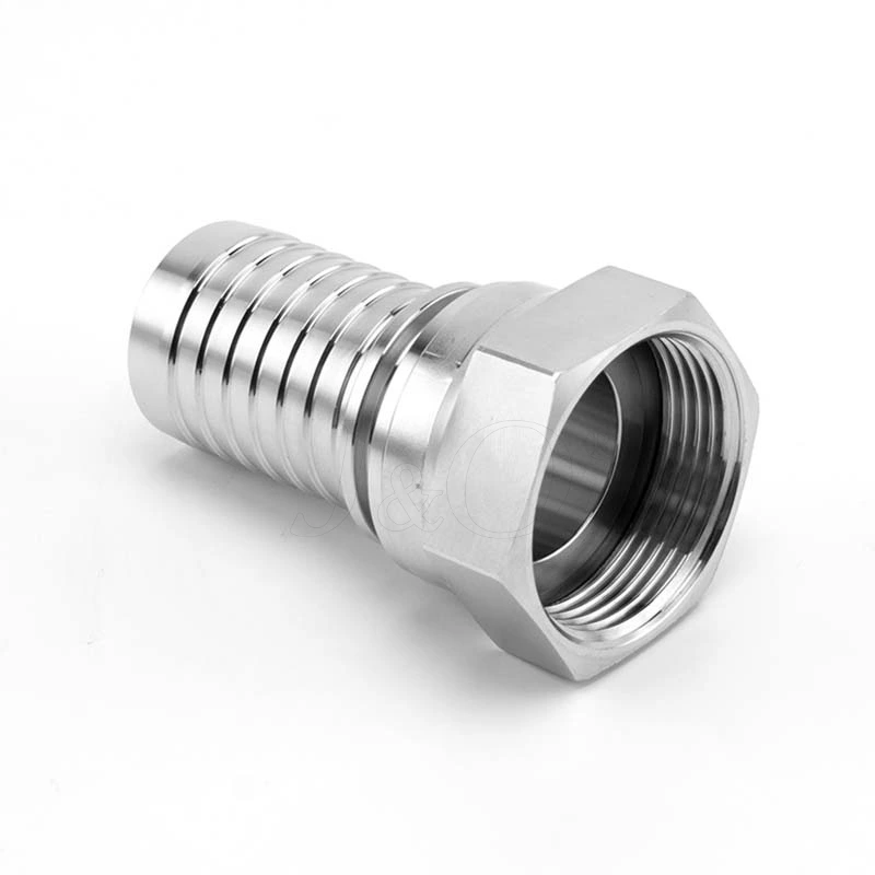 Stainless Steel Hose JIC Female Thread Hydraulic Hose Rubber Fittings
