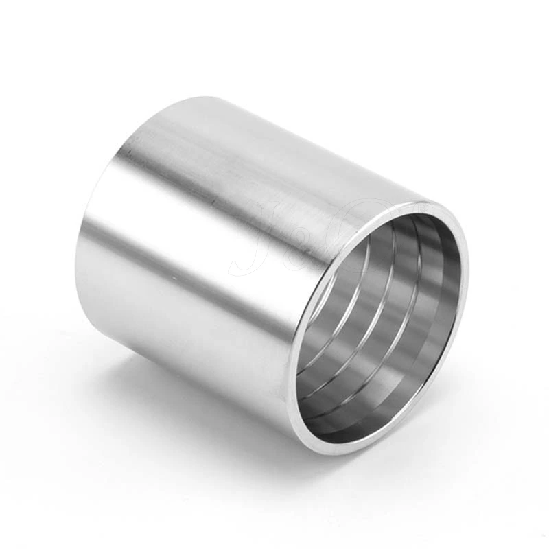 Stainless Steel SS304 SS316L Hydraulic Fitting Hose Rubber Coupling Sleeve