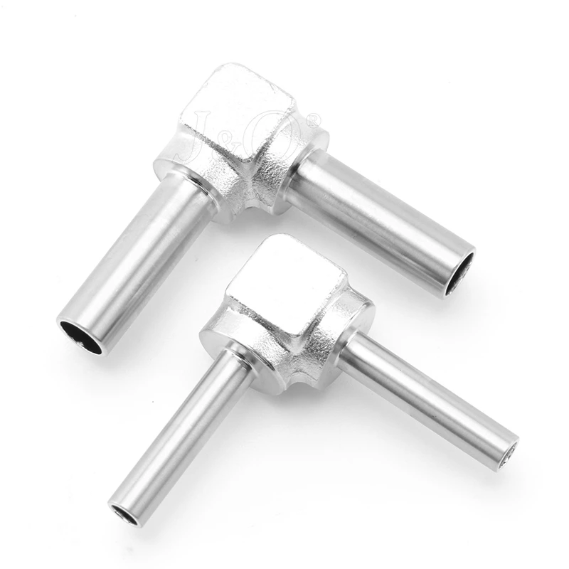 Stainless Steel Electropolishing Semiconductor Butt Weld 90 Degree Long Elbow