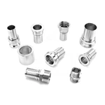 Stainless Steel SS304 SS316L Hydraulic Fitting Sleeve Coupling Hose Rubber Adapter